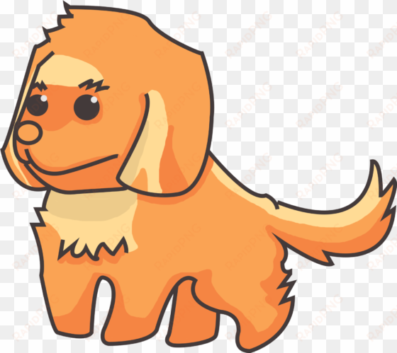 chibi golden retriever - golden retriever cartoon