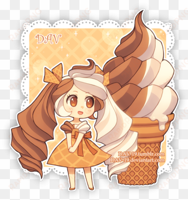 chibi kawaii food girl - kawaii food girl