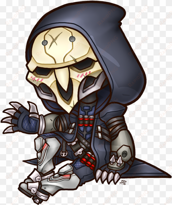 chibi overwatch reaper by roseannepage-dajnypa - reaper overwatch png transparent