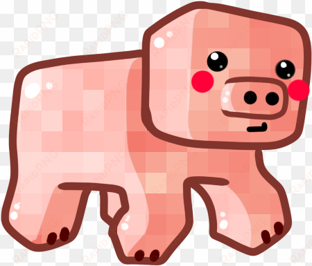 chibi pig by ronindude on deviantart - minecraft pig