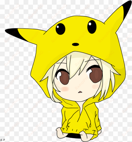 chibi pikachu - pokemon pikachu