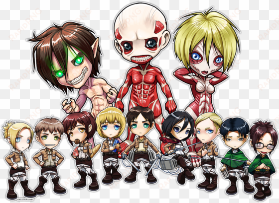 chibi, shingeki no kyojin, and attack on titan image - shingeki no kyojin wallpaper chibi