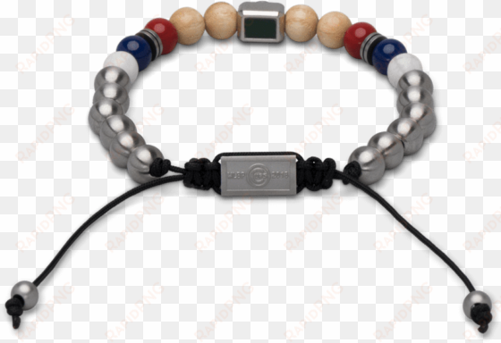chicago cubs™ square macrame bracelet 8mm - bracelet