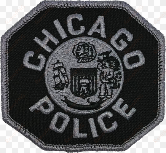 chicago police 3″ shoulder patch - black chicago police patch