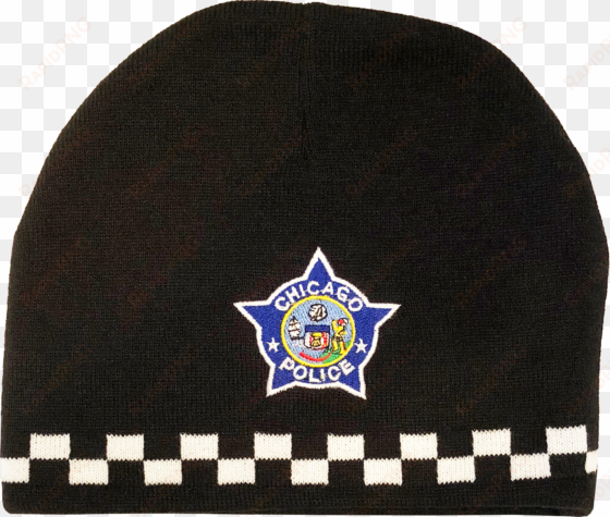 chicago police winter skull cap without cuff police - red dawn
