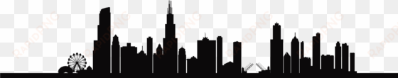 chicago skyline png jpg download - chicago skyline black and white outline