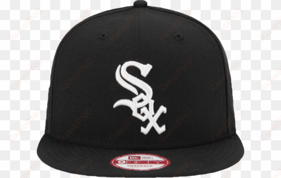 Chicago White Sox Cap Black - New Era 9fifty Chicago White Sox Baycik Snapback Team transparent png image