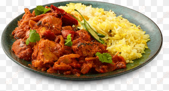chicken jalfrezi - rice and curry