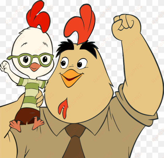 chicken little buck cluck win clipart png - happy father's day chicken