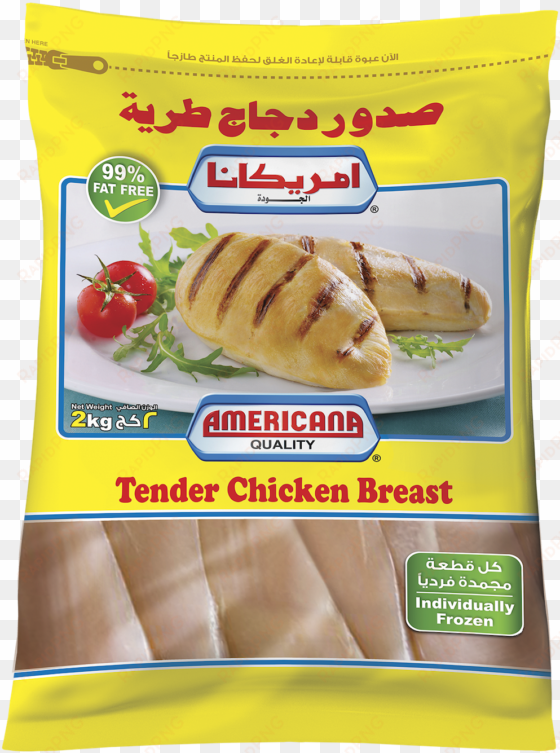 chicken tender breast 2kg - americana tender chicken breast 1kg