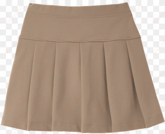 child wearing the uniform pleated skirt in kids size - skirt