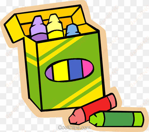 children at play, kids, box of crayons royalty free - imagenes de articulos escolares animados