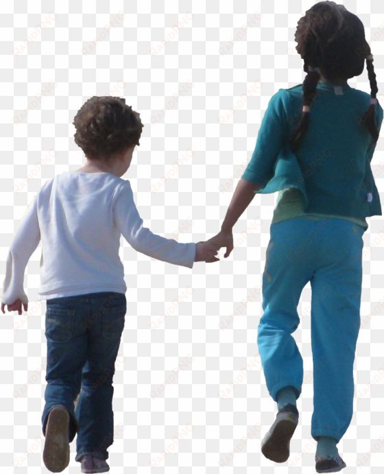 children holding hands and - children png
