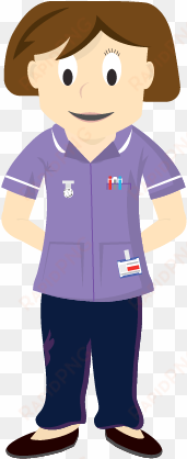 childrenã”ã‡ã s community nursing opt 1 - district nurse cartoon