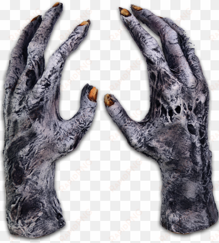 chiller zombie gloves - zombie hands transparent