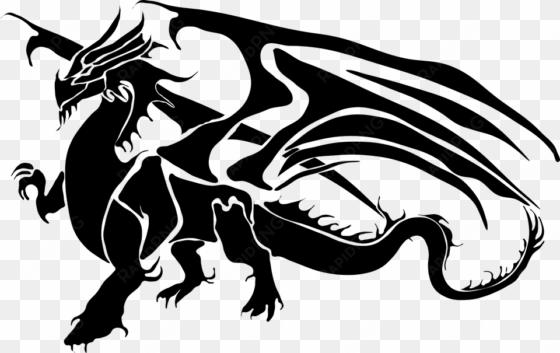 chinese dragon clipart silhouette - dragon silhouette