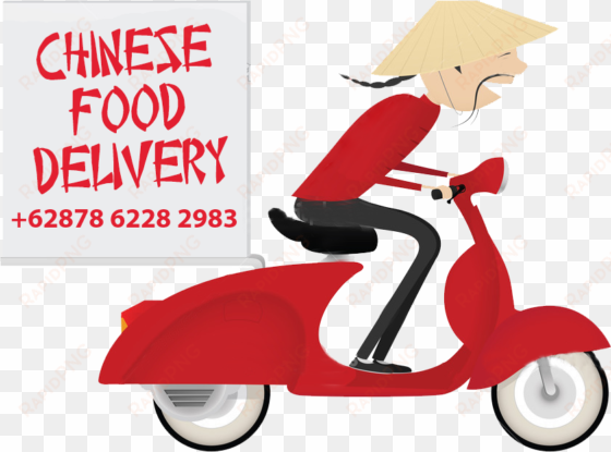 chinese food delivery - repartidor de comida china