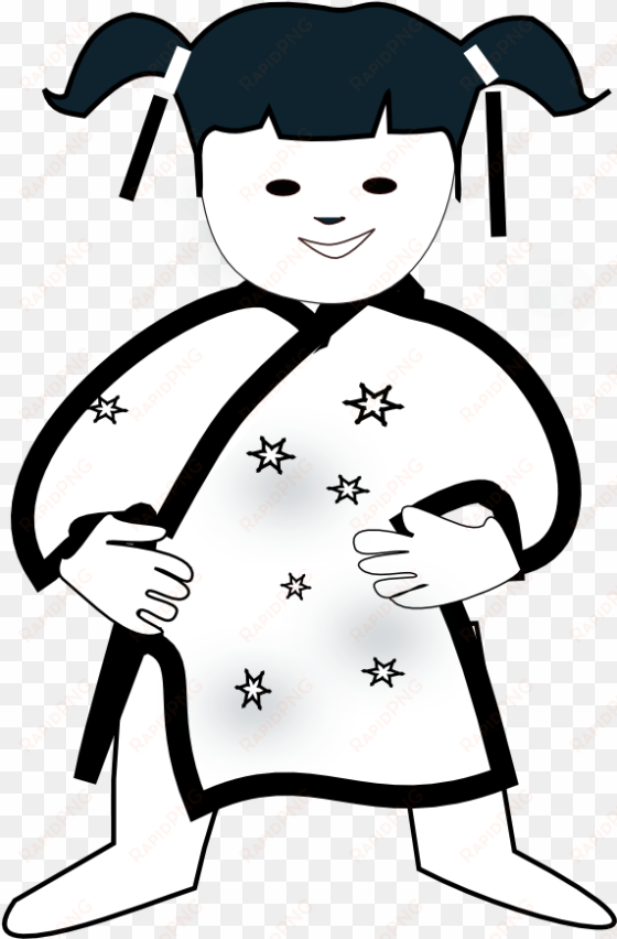 chinese girl icon black white clipartist - chinese clipart black and white