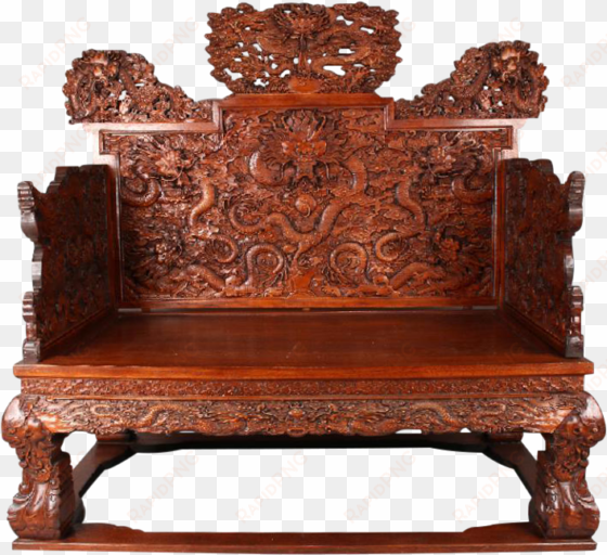 chinese huanghuali dragon throne chair - dalbergia odorifera