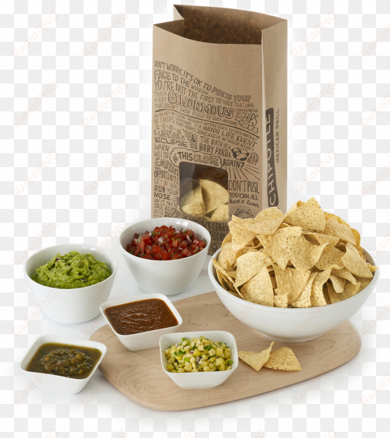 chips & salsa spread - chipotle chips and salsa