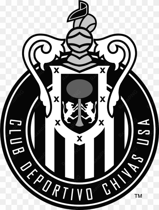 chivas usa logo black and white - dream league soccer logo chivas
