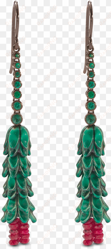 chlorophyll aloe vera earrings - earring