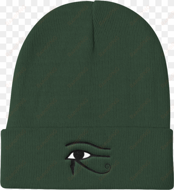 chocolate ancestor, llc- eye of horus knit beanie ${varant - beanie