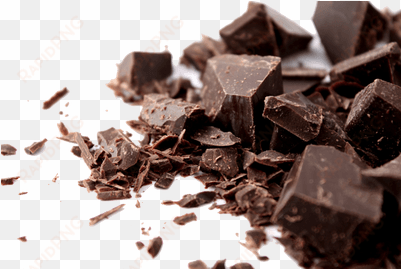 chocolate chunks on side - dark chocolate png