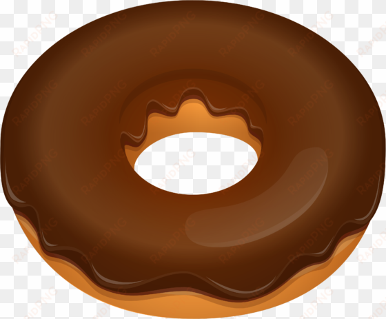 chocolate donut clipart