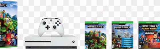 Choose How You Game With Four New Xbox One S Bundles - Xbox One S Minecraft Complete Adventure Bundle transparent png image