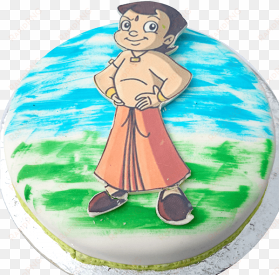 chota bheem pastry cake - birthday cake for chota bhim