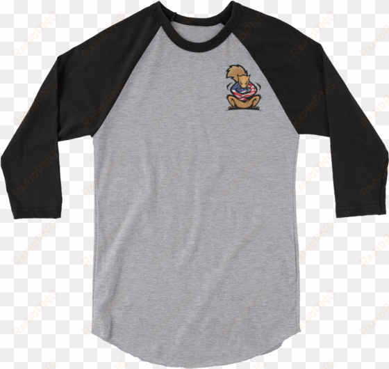 chris jericho "jerichohol" 3/4 sleeve raglan shirt - mouse skellington shirt hollywood handbook