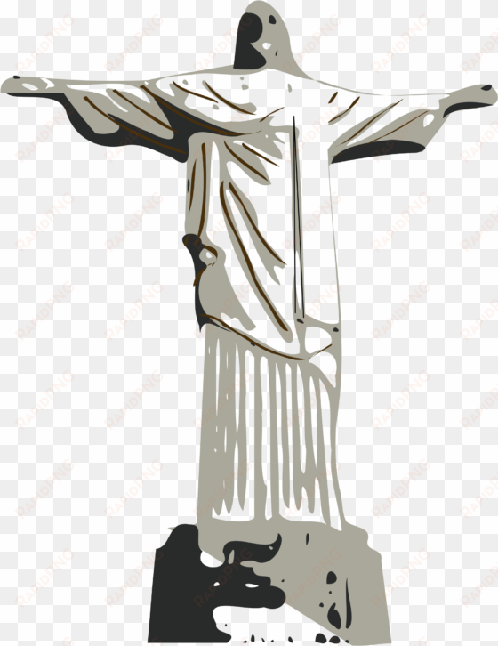 christ redeemer statue clipart - christ the redeemer clipart