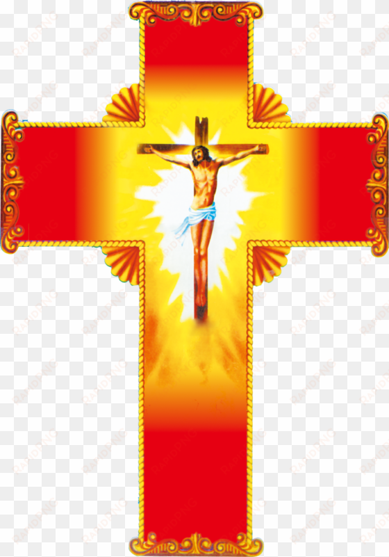 Christian Red Jesus Material Transprent Png Free - Jesus Cross transparent png image