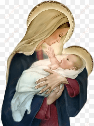 christianity - mother mary with jesus png