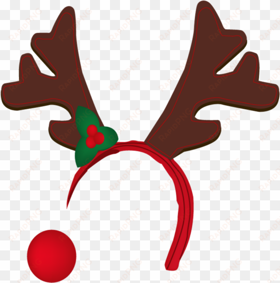 christmas antlers png - reindeer antlers transparent background