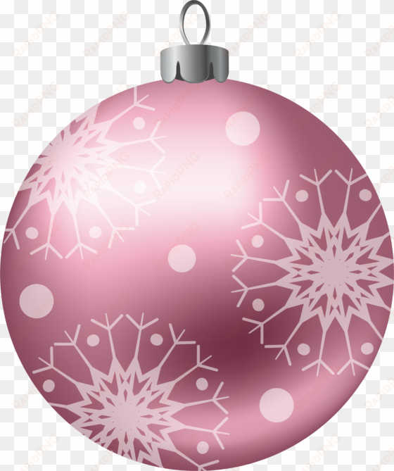 christmas ball pink png clipart image - esferas navideñas png