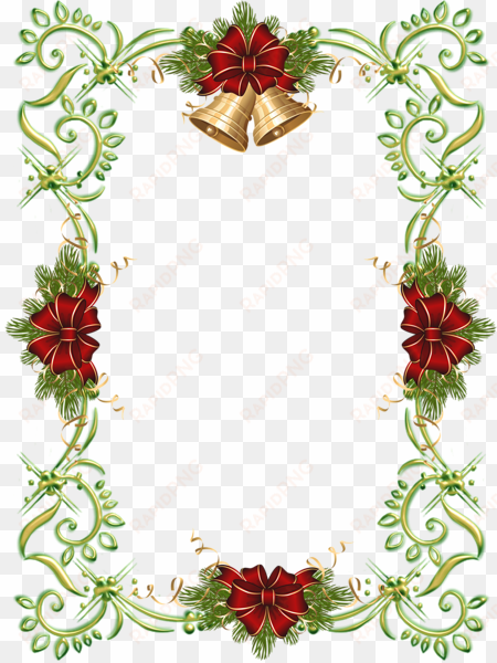 Christmas Bells & Bows Stationery Printer Paper transparent png image