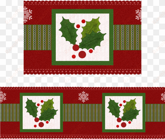 Christmas Border - Cross-stitch transparent png image