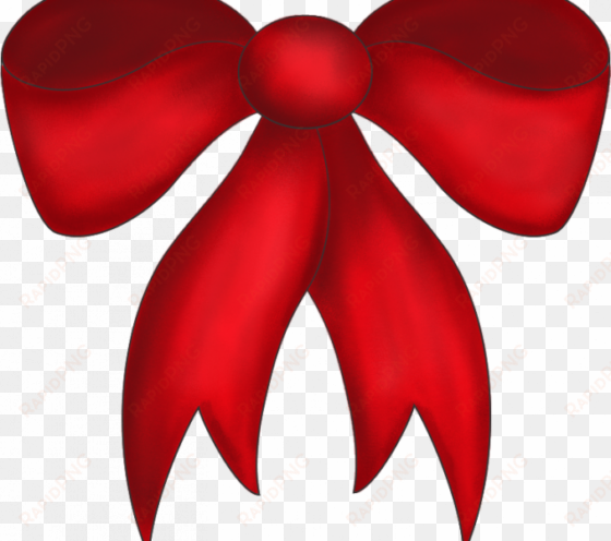 christmas bow tie png transparent library - red christmas bow