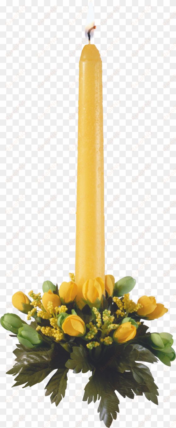 christmas candle's png image - candle with flower png