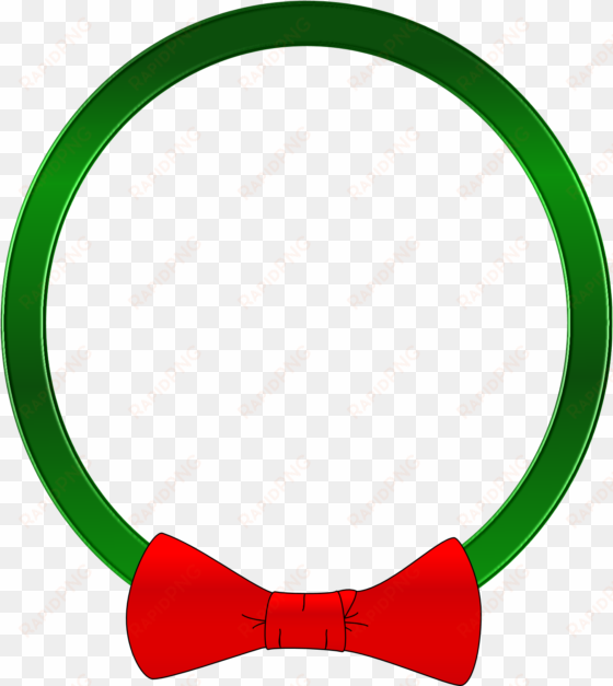 christmas clipart circle - circle rebbon