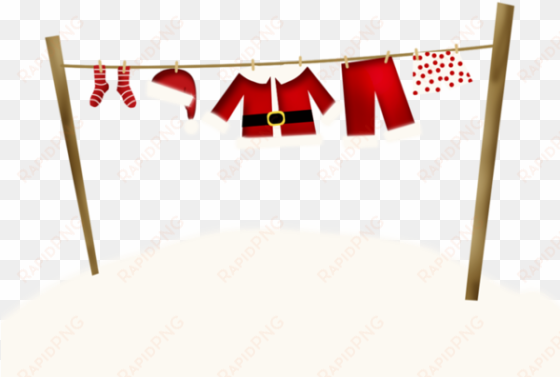 christmas clothes line - banner