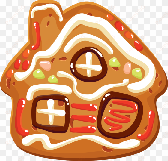 christmas cookie house png clipart image - christmas cookies clipart png