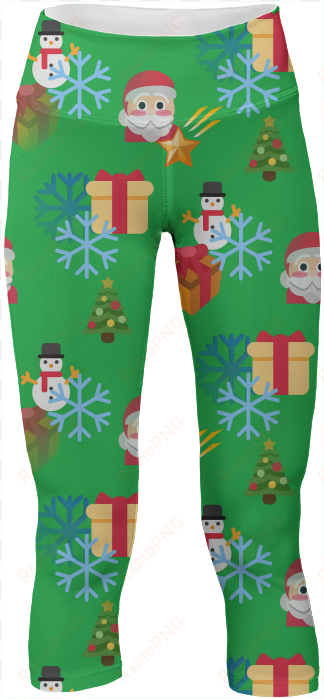 christmas emoji yoga leggings pants $65 - christmas day