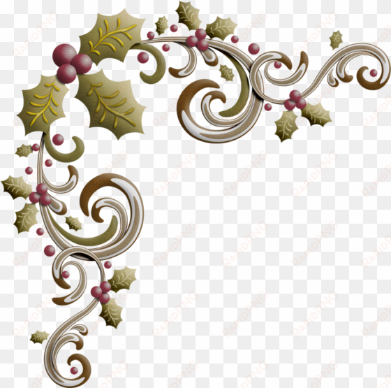 Christmas Holly Clip Art - Country Christmas Holly Clipart transparent png image