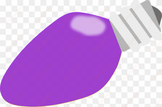 christmas light bulb clipart - purple christmas light bulb