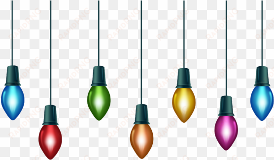 christmas lights clipart clear - hanging christmas lights png