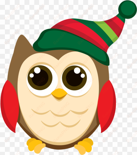 christmas owl clip art patterns - christmas owl clipart