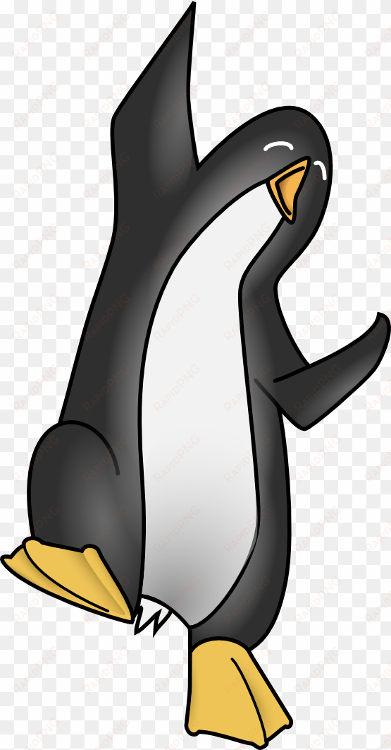 christmas penguin clipart - dancing penguin animation